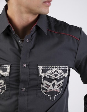 Camisa casual Cuaco manga larga para hombre