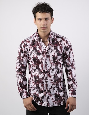 Camisa casual Benziny de algodón manga larga para hombre