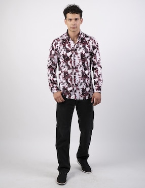 Camisa casual Benziny de algodón manga larga para hombre