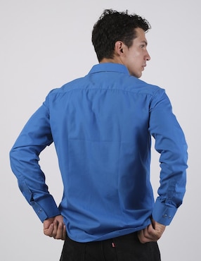 Camisa casual Cuaco de algodón manga larga para hombre