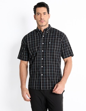 Camisa Casual Cavalatti De Algodón Manga Corta Para Hombre