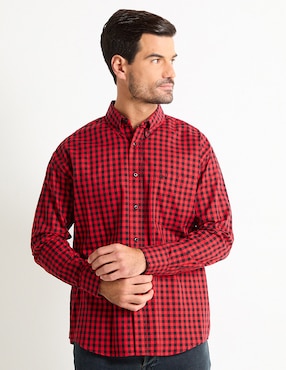 Camisa Casual Cavalatti De Algodón Manga Larga Para Hombre