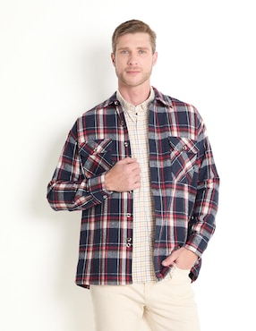 Sobrecamisa Casual Regent Street Manga Larga Para Hombre