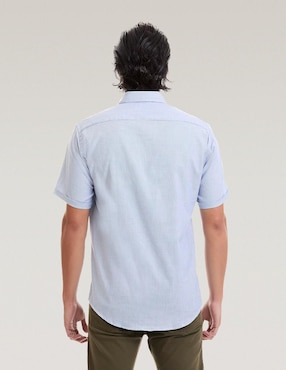 Camisa business casual Vittorio Forti manga corta para hombre
