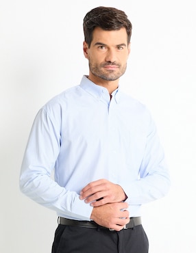 Camisa Casual Cavalatti De Algodón Manga Larga Para Hombre