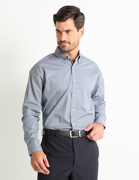 Camisa Casual Cavalatti De Algodón Manga Larga Para Hombre