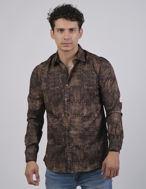 Camisa casual Benziny manga larga para hombre