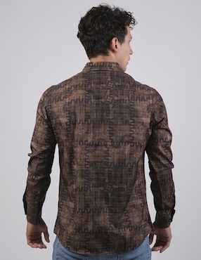 Camisa casual Benziny manga larga para hombre