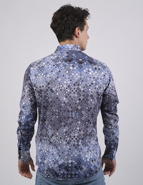 Camisa casual Benziny manga larga para hombre