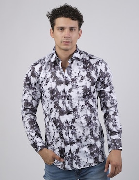 Camisa casual Benziny manga larga para hombre