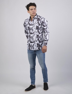 Camisa casual Benziny manga larga para hombre