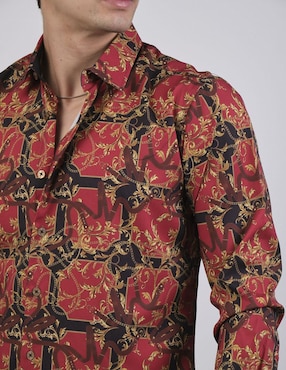 Camisa casual Benziny manga larga para hombre