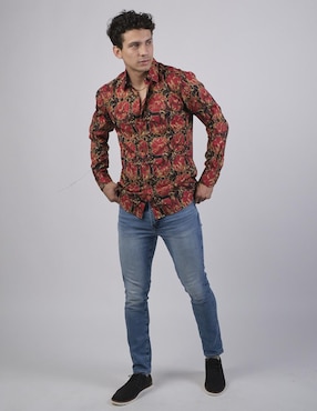 Camisa casual Benziny manga larga para hombre