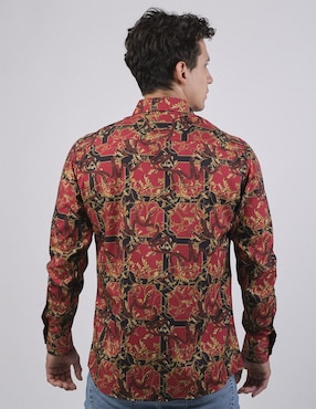 Camisa casual Benziny manga larga para hombre