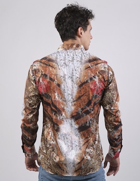 Camisa casual Benziny manga larga para hombre