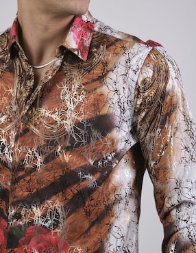 Camisa casual Benziny manga larga para hombre