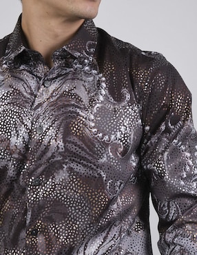 Camisa casual Benziny manga larga para hombre