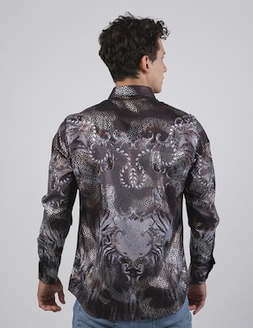 Camisa casual Benziny manga larga para hombre
