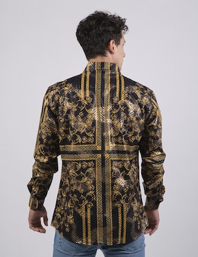 Camisa casual Benziny manga larga para hombre