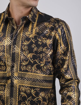Camisa casual Benziny manga larga para hombre