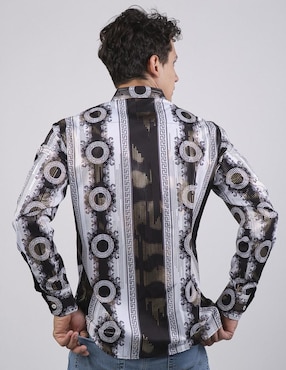 Camisa casual Benziny manga larga para hombre