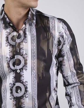 Camisa casual Benziny manga larga para hombre