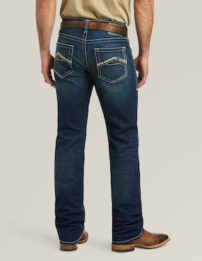 Jeans bota Ariat lavado bitono para hombre