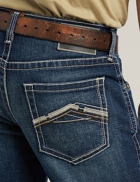Jeans bota Ariat lavado bitono para hombre