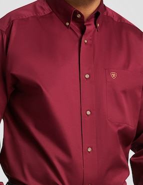Camisa casual Ariat de algodón manga larga para hombre