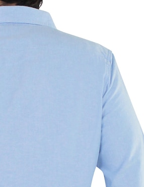 Camisa casual Breton de algodón manga larga para hombre