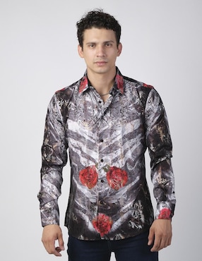 Camisa casual Benziny manga larga para hombre