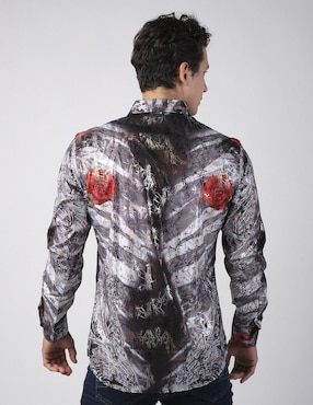 Camisa casual Benziny manga larga para hombre