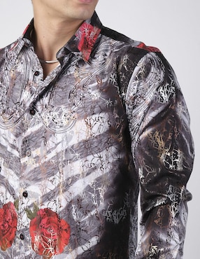 Camisa casual Benziny manga larga para hombre