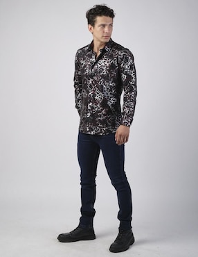 Camisa casual Benziny manga larga para hombre