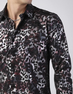Camisa casual Benziny manga larga para hombre