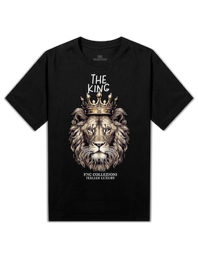 Playera FNC Collezioni the king cuello redondo para hombre