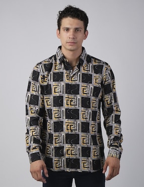 Camisa casual Benziny manga larga para hombre