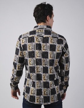 Camisa casual Benziny manga larga para hombre