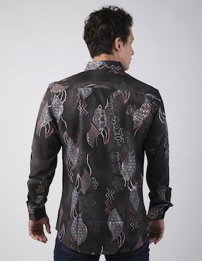 Camisa casual Benziny manga larga para hombre