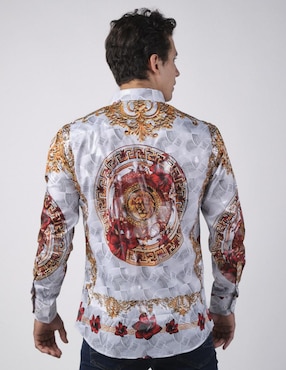 Camisa casual Benziny manga larga para hombre