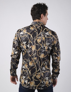 Camisa casual Benziny manga larga para hombre