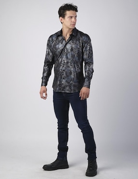 Camisa casual Benziny manga larga para hombre