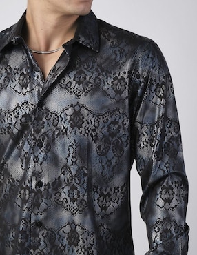 Camisa casual Benziny manga larga para hombre