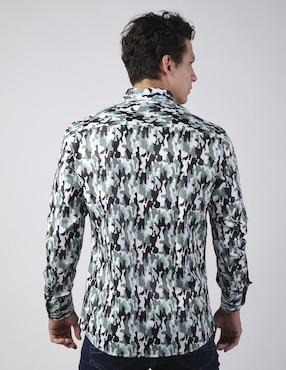 Camisa casual Benziny manga larga para hombre