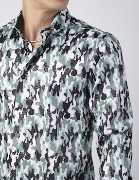 Camisa casual Benziny manga larga para hombre