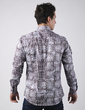 Camisa casual Benziny manga larga para hombre