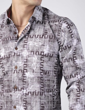 Camisa casual Benziny manga larga para hombre