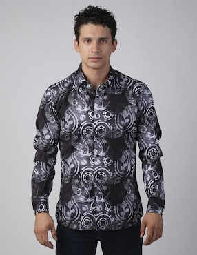 Camisa casual Benziny manga larga para hombre