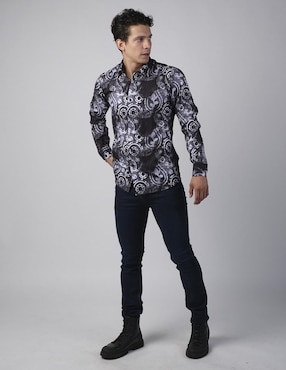 Camisa casual Benziny manga larga para hombre