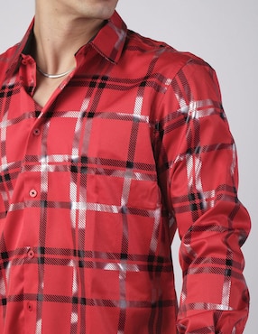 Camisa casual Benziny manga larga para hombre
